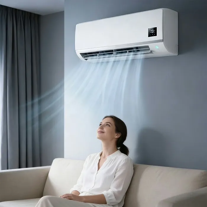 Person relaxing with BlizzAir